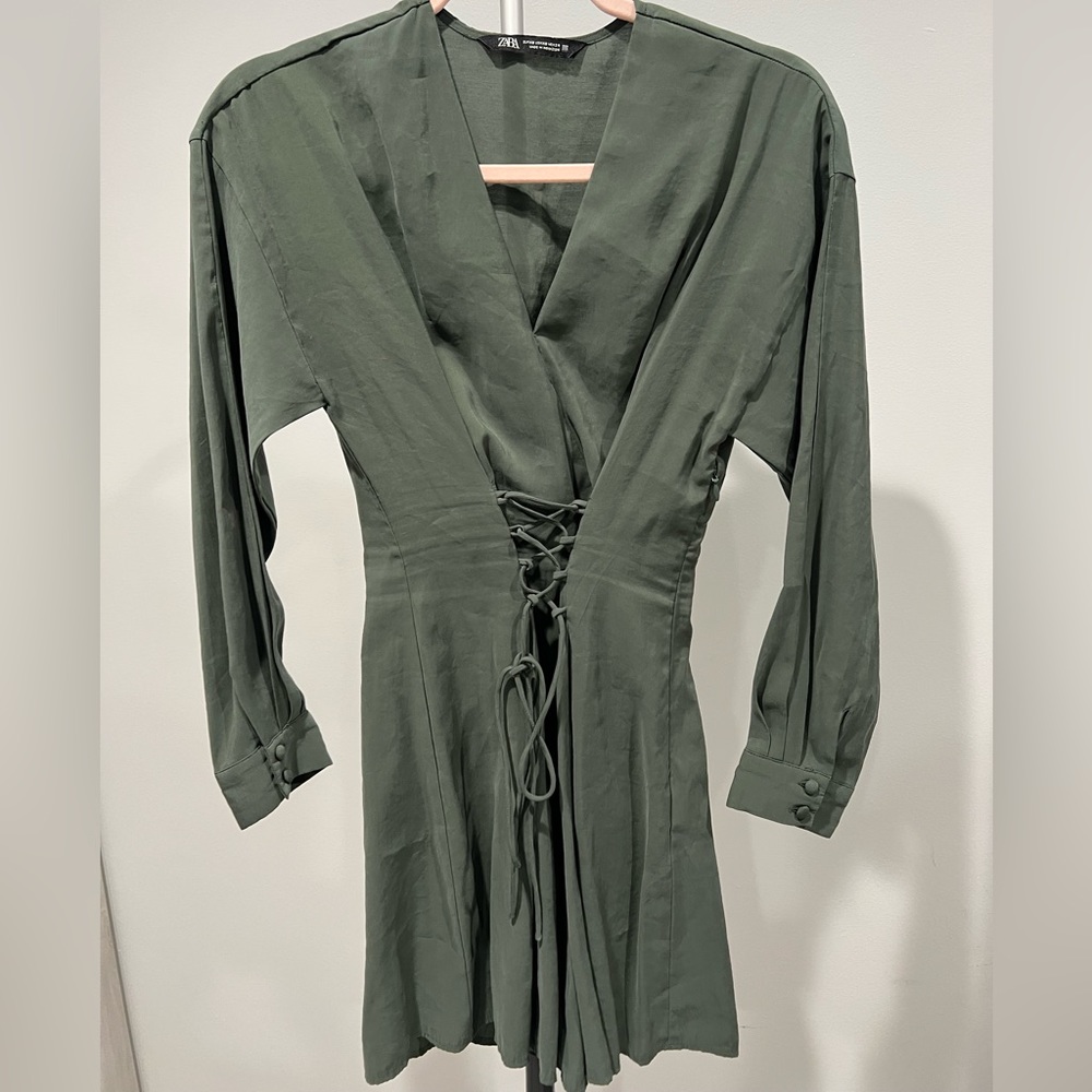 Zara corset waist dress